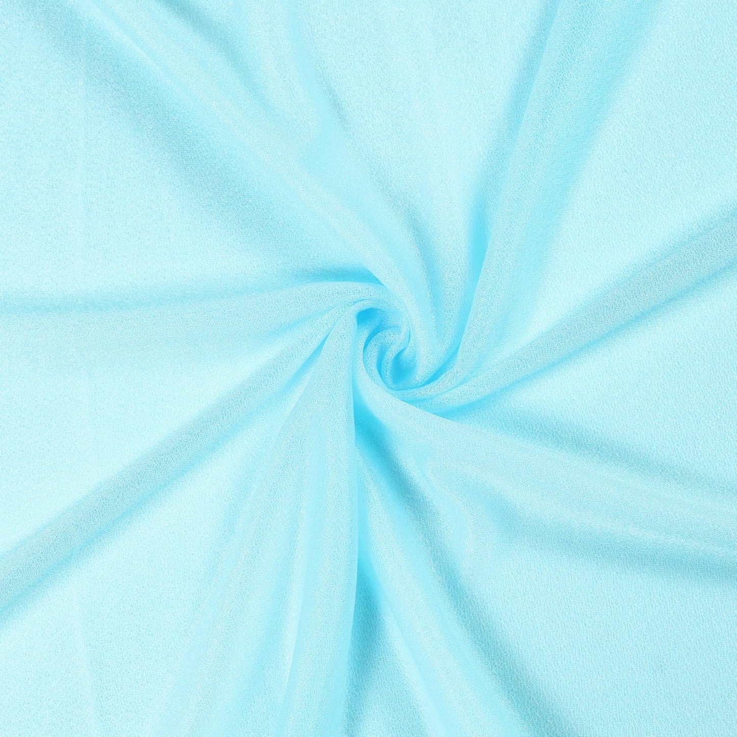 VDS Pack of 1 Panel (30 Inch X 30 Feet) Wedding Arch Draping Fabric Sheer Chiffon Fabric Drapery for Wedding Ceremony Reception Swag Backdrop Canopy Chuppah ARBO Altars Decoration (Teal)