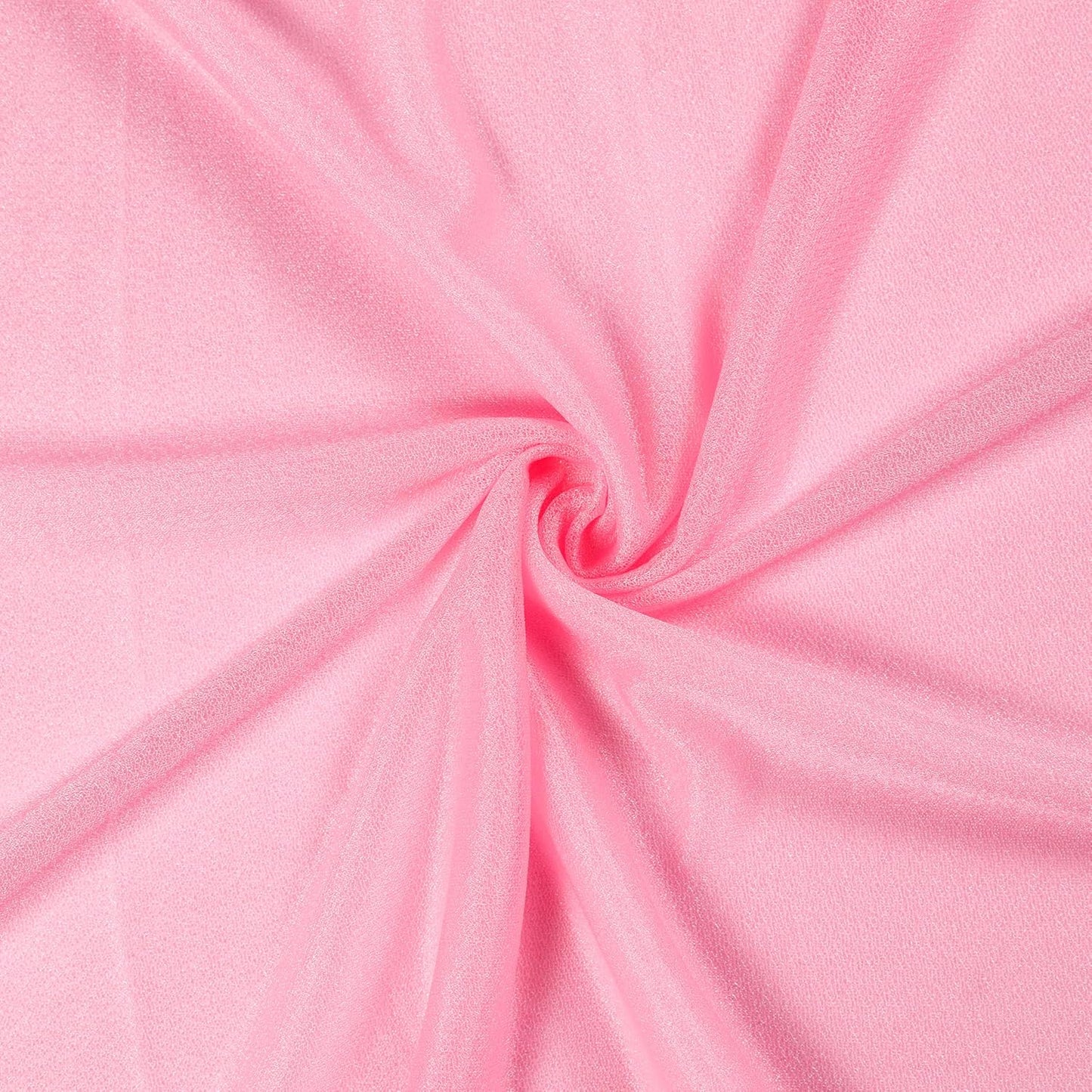 VDS Pack of 1 Panel (30 Inch X 30 Feet) Wedding Arch Draping Fabric Sheer Chiffon Fabric Drapery for Wedding Ceremony Reception Swag Backdrop Canopy Chuppah ARBO Altars Decoration (Coral)