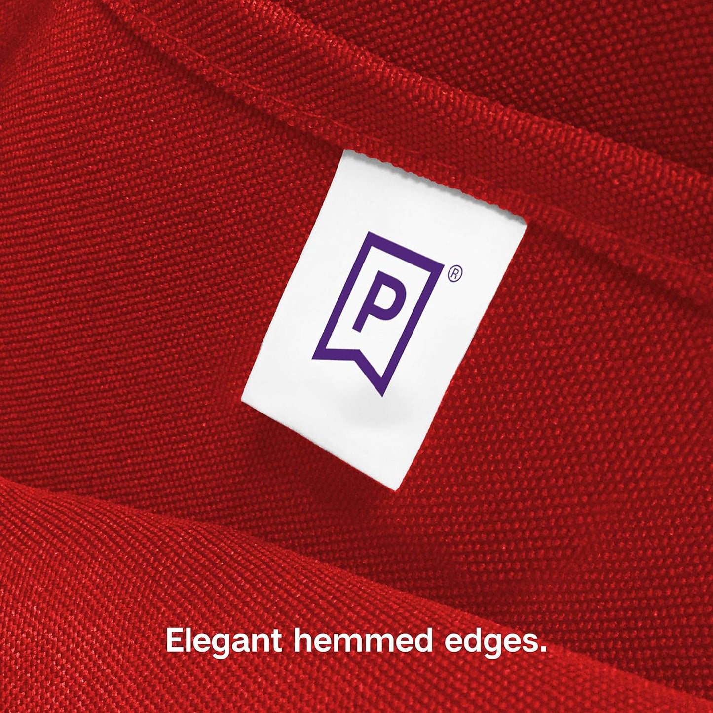 Gee Di Moda Square Tablecloth - 70 x 70 Inch Red Table Cloth for Medium Square or Round Tables - Heavy Duty Washable Fabric - for Buffet Table, Holiday Party, Dinner, Wedding & Baby Shower