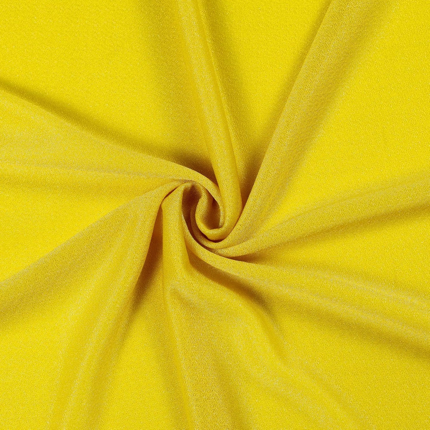 VDS Pack of 2 Panel (30 Inch X 100 Feet) Wedding Arch Draping Fabric Sheer Chiffon Fabric Drapery for Wedding Ceremony Reception Swag Backdrop Canopy Chuppah ARBO Altars Decoration (Yellow)