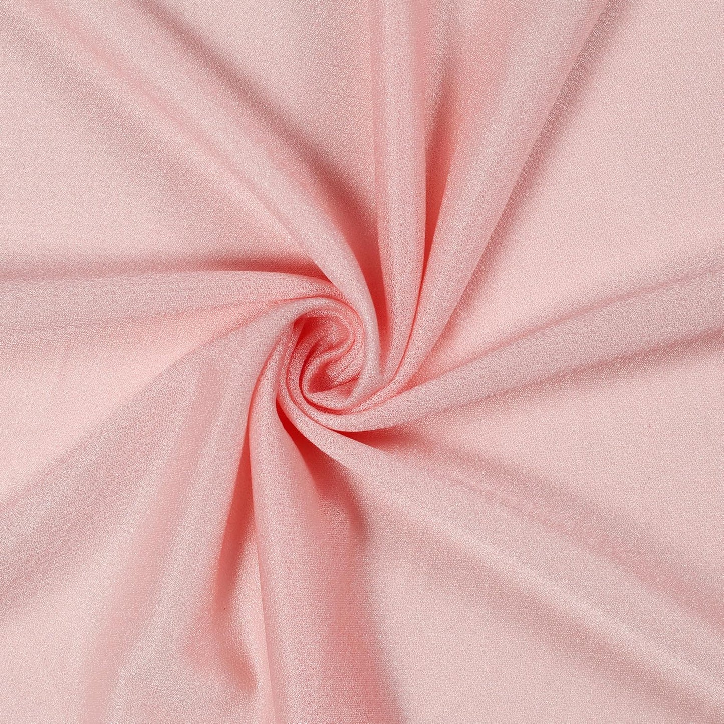 VDS Pack of 1 Panel (30 Inch X 20 Feet) Wedding Arch Draping Fabric Sheer Chiffon Fabric Drapery for Wedding Ceremony Reception Swag Backdrop Canopy Chuppah ARBO Altars Decoration (Dusty Rose)