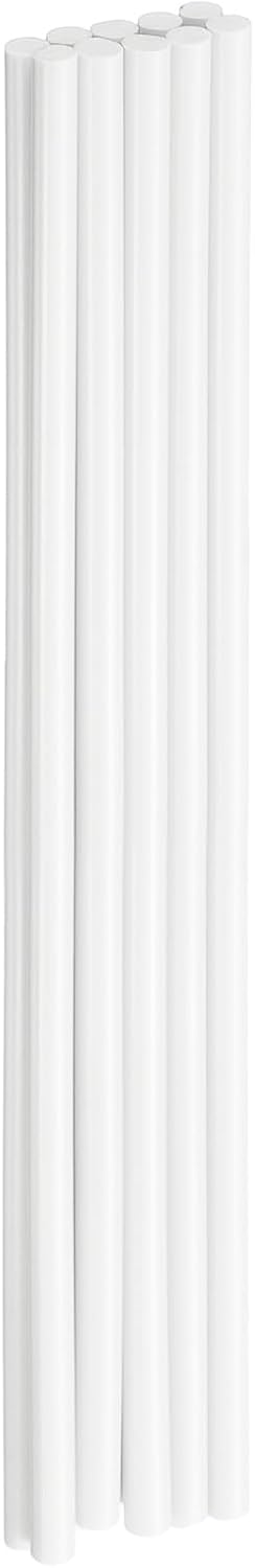HARFINGTON 10pcs Hot Glue Sticks 0.28" Dia x 9.84" Long EVA Mini Hot Melt Adhesive Glue Stick for Hot Melt Gun Wood Plastic Glass Flowers Fabrics Foam, White