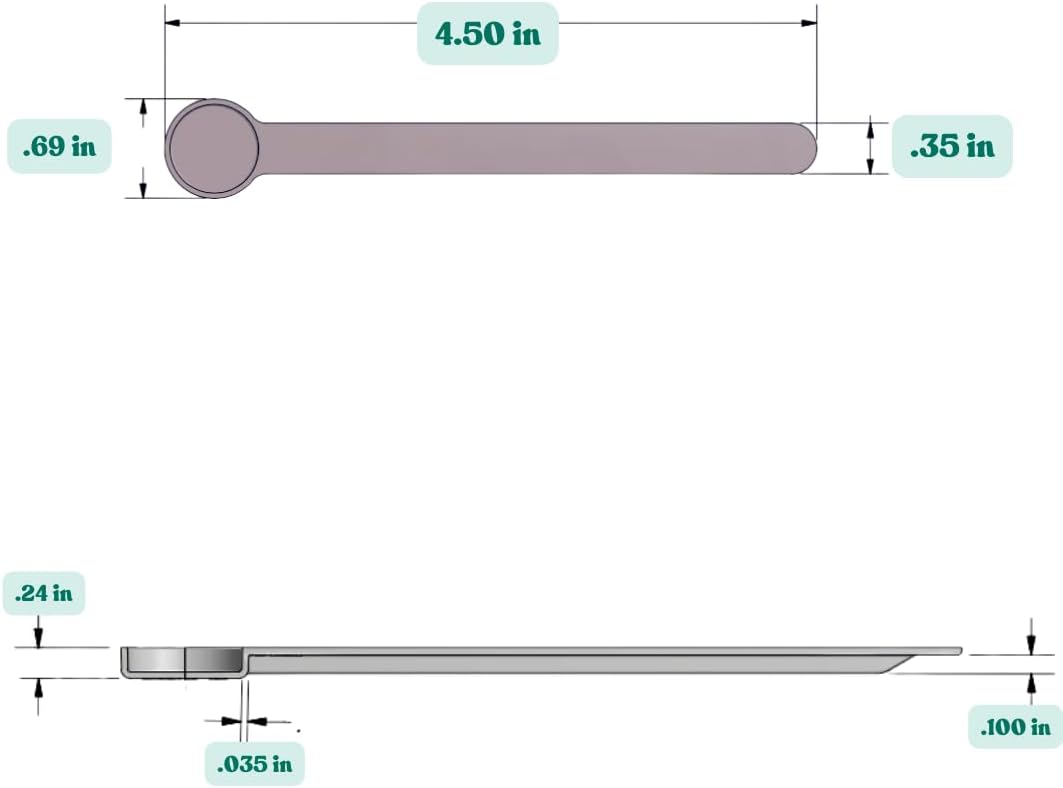 1 mL (1 CC) Long Handle Scoop for Measuring Coffee, Pet Food, Grains, Protein, Spices and Other Dry Goods (Pack of 10)