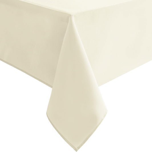 Hiasan Champagne Square Tablecloth - Waterproof and Spillproof Washable Fabric Table Cloth for Dining Room Kitchen, 60 x 60 Inch