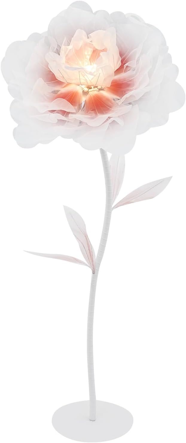 Wedding Giant Electric Artificial Flower, Auto Blooming Artificial Flowers with Lights, Large Peony Electric Flower Decor with Auto Open/Close for Home Wedding Party Decoration, Pink