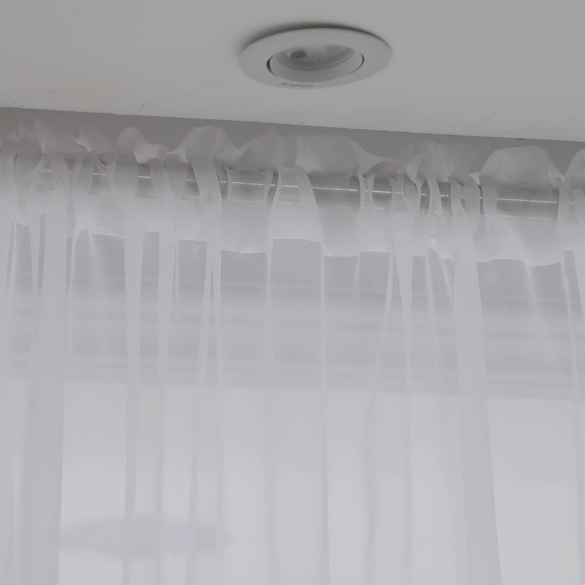 Window Ivory Sheer Curtains 120 Inches Long 2 Panels Sheer Curtain Basic Rod Pocket Panel for Bedroom Children Living Room Yard Kitchen (Ivory, 52" W x 120" L | 2 pcs)