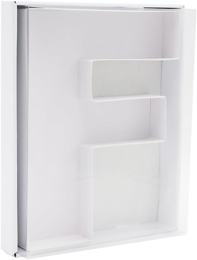 12" Fillable Cardboard Letter Charcuterie Gift Cupcake Box With Cover Sweets Packaging (F)