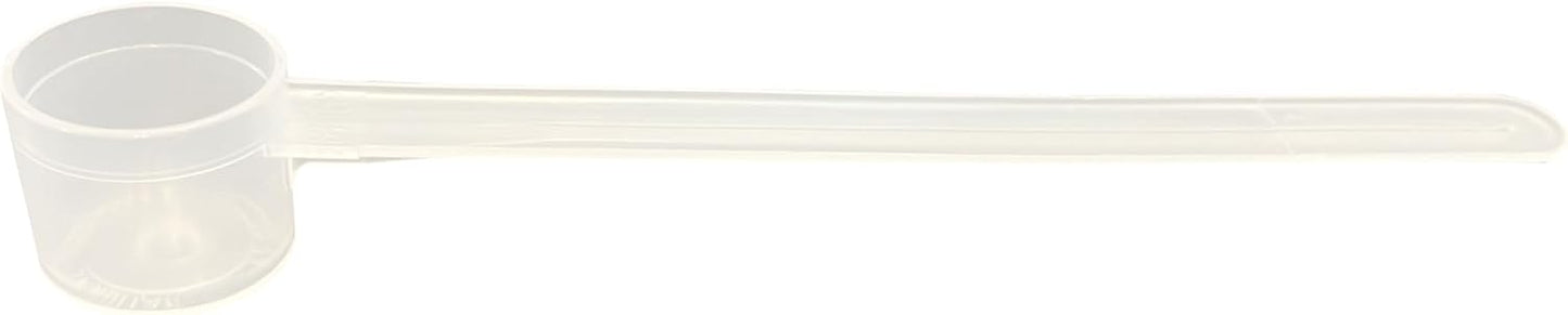 6.5 mL (6.5 CC) Long Handle Scoop for Measuring Coffee, Pet Food, Grains, Protein, Spices and Other Dry Goods (Pack of 100)