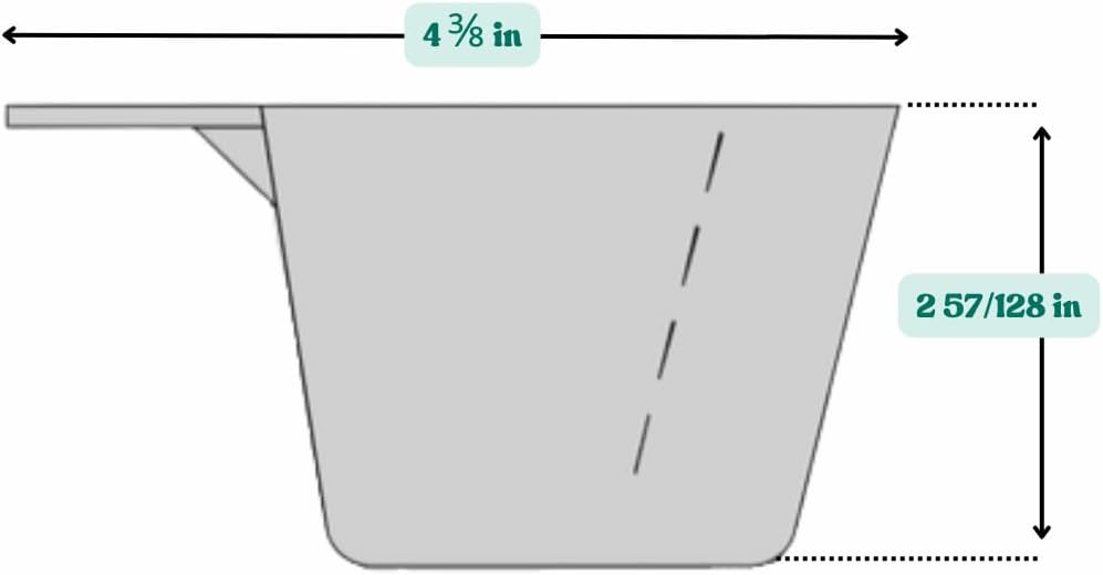 5 Oz. (2/3 Cup | 150 mL) Scoop for Measuring Coffee, Pet Food, Grains, Protein, Spices and Other Dry Goods (Pack of 10)
