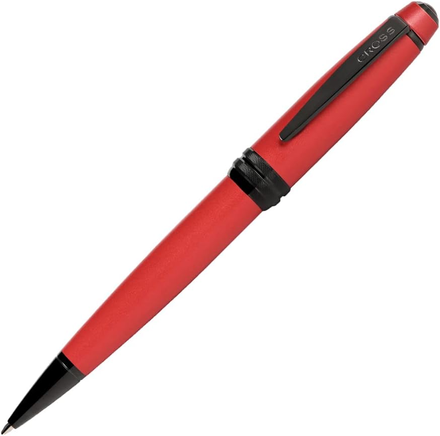 Cross Bailey Refillable Ballpoint Pen Presented in a Premium Gift Box - Medium Point, Black Ink, Matte Red