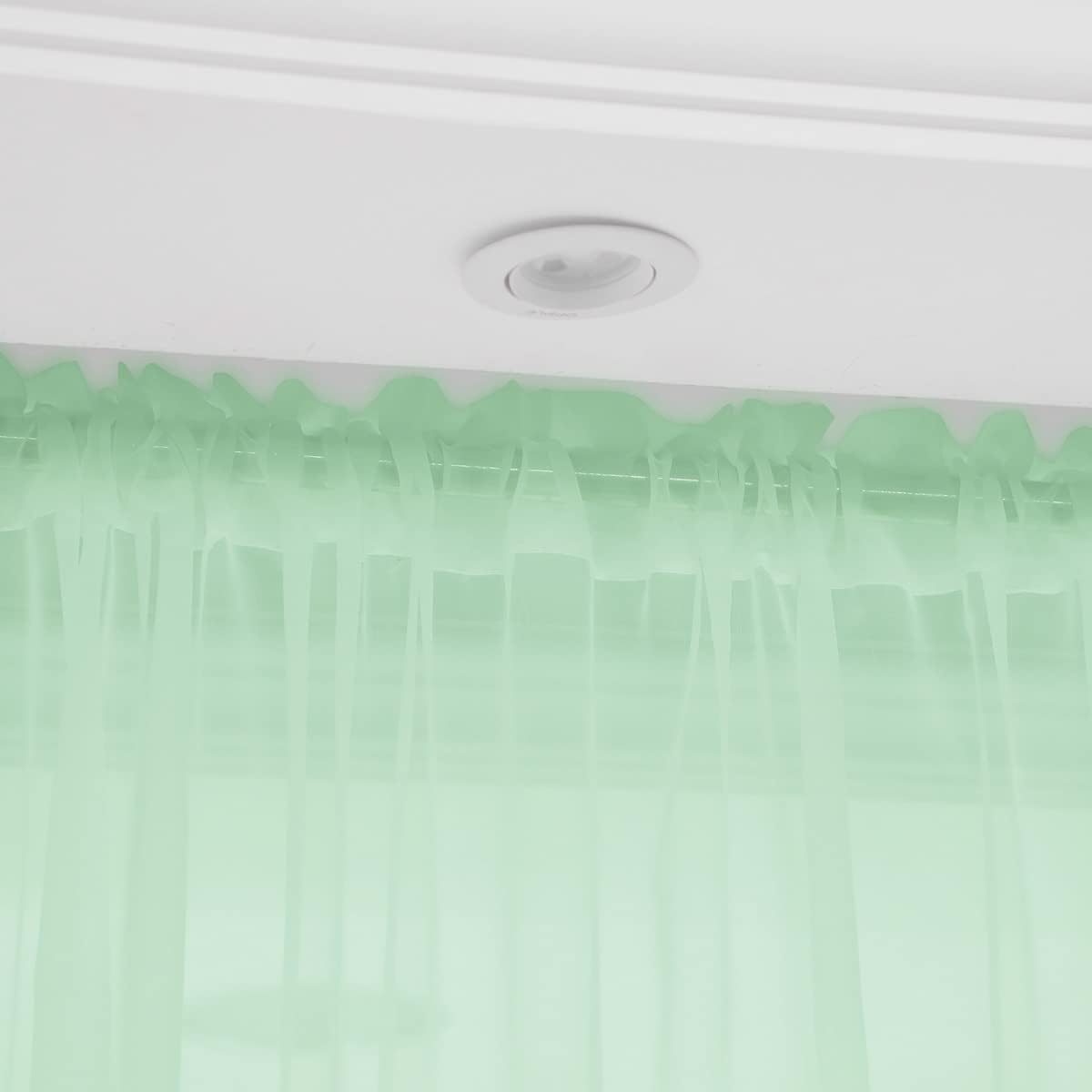 Window Light Green Sheer Curtains 145 Inches Long 2 Panels Sheer Curtain Basic Rod Pocket Panel for Bedroom Children Living Room Yard Kitchen (Light Green, 52" W x 145" L | 2 pcs)