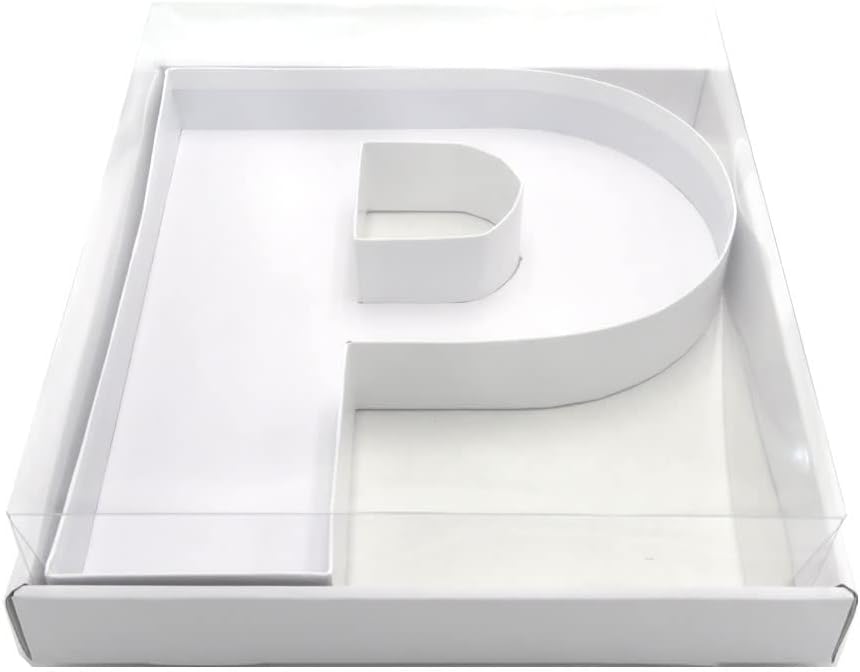 12" Fillable Cardboard Letter Charcuterie Gift Cupcake Box With Cover Sweets Packaging (P)