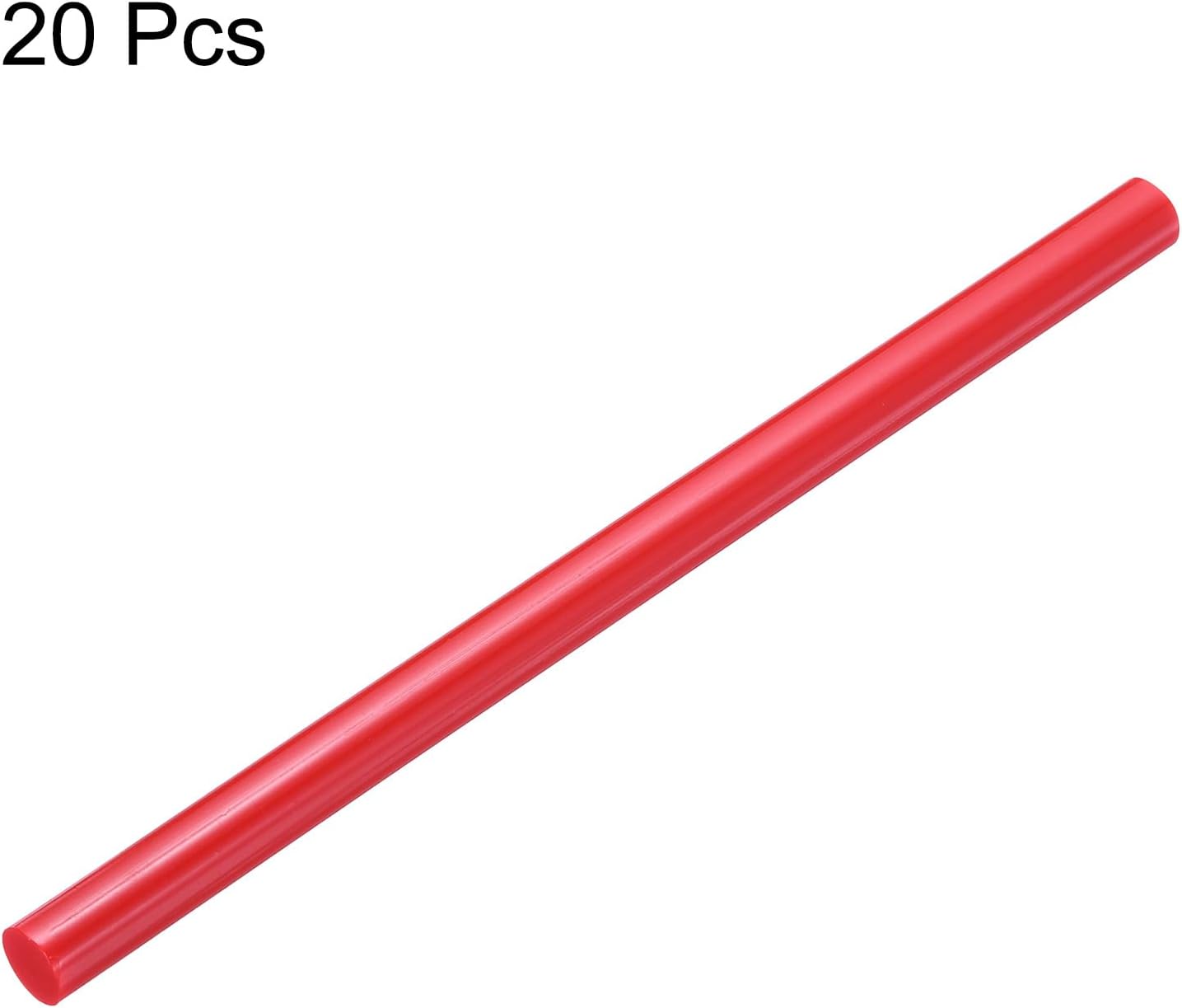 uxcell 20pcs Hot Glue Sticks for Glue Gun 11mm/0.43-inch x 8-inch Mini Hot Melt Adhesive Glue Stick Rose Red