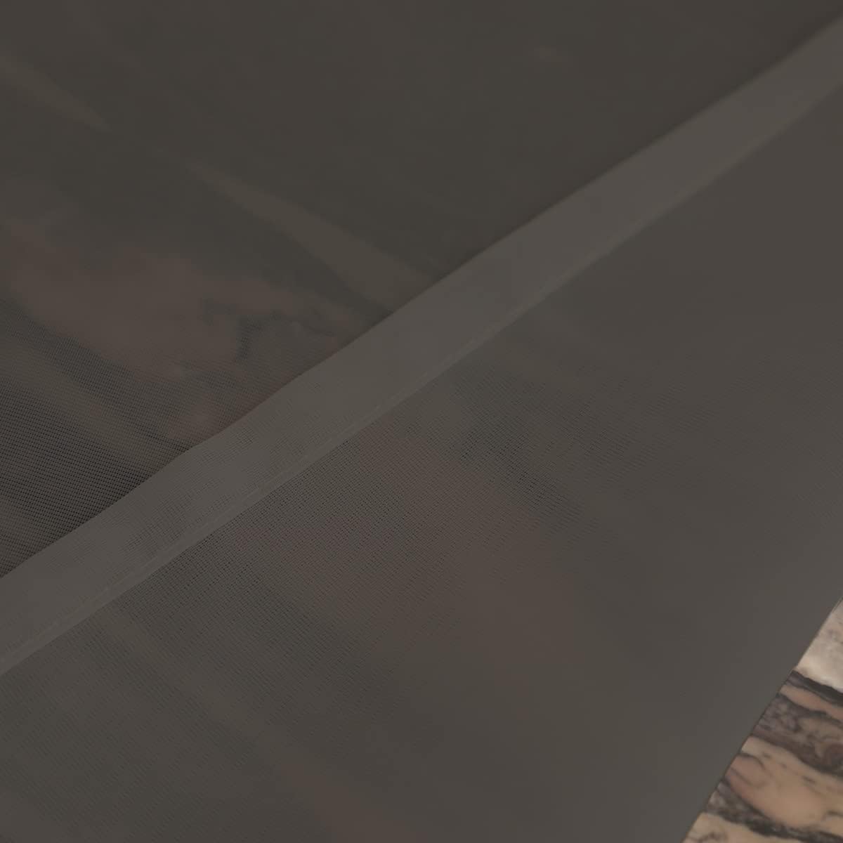 Window Dark Gray Sheer Curtains 72 Inches Long 2 Panels Sheer Curtain Basic Rod Pocket Panel for Bedroom Children Living Room Yard Kitchen (Dark Gray, 52" W x 72" L | 2 pcs)