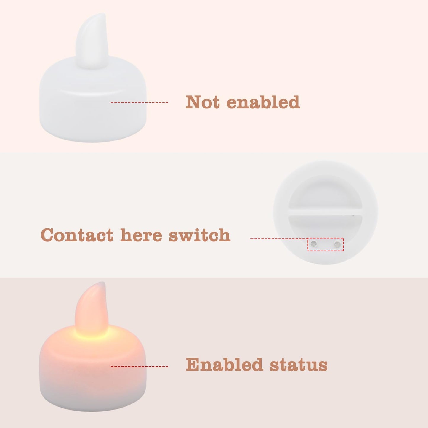 48pcs Warm White Flameless Waterproof LED Floating Tealights Candles for Aquatic Ambiance - Wedding, Party, Spa