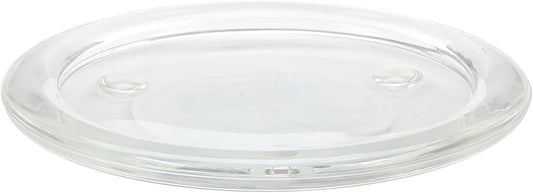 WGV Tea Light Votive Candle Holder Plate 4" W, Clear Flat Plate Glass, Small Home Accent Decor, 1 Pc
