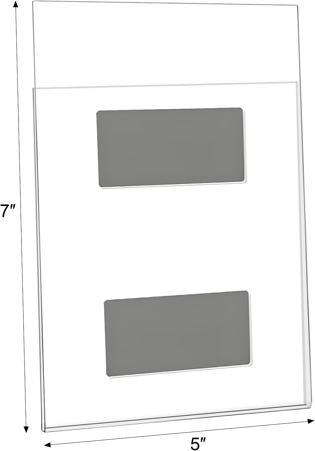 4 Pack Magnetic Picture Frames for Refrigerator, 5x7 Magnetic Photo Holders for Fridge, Acrylic Magnetic Picture Frame for Displaying Frames,Children Artworks