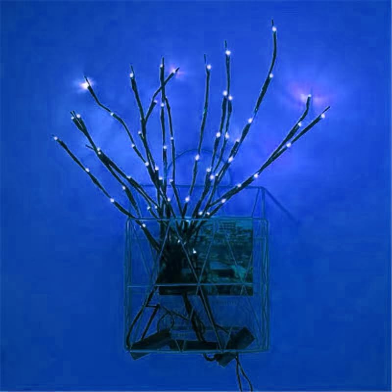 MENCH Branch Lights,6 Pcs Twig Light USB&Battery Powered 8 Flashing Modes by Remote Control.Branch Lights for Indoor, Light Up Decorations for Halloween Day and Christmas,Blue