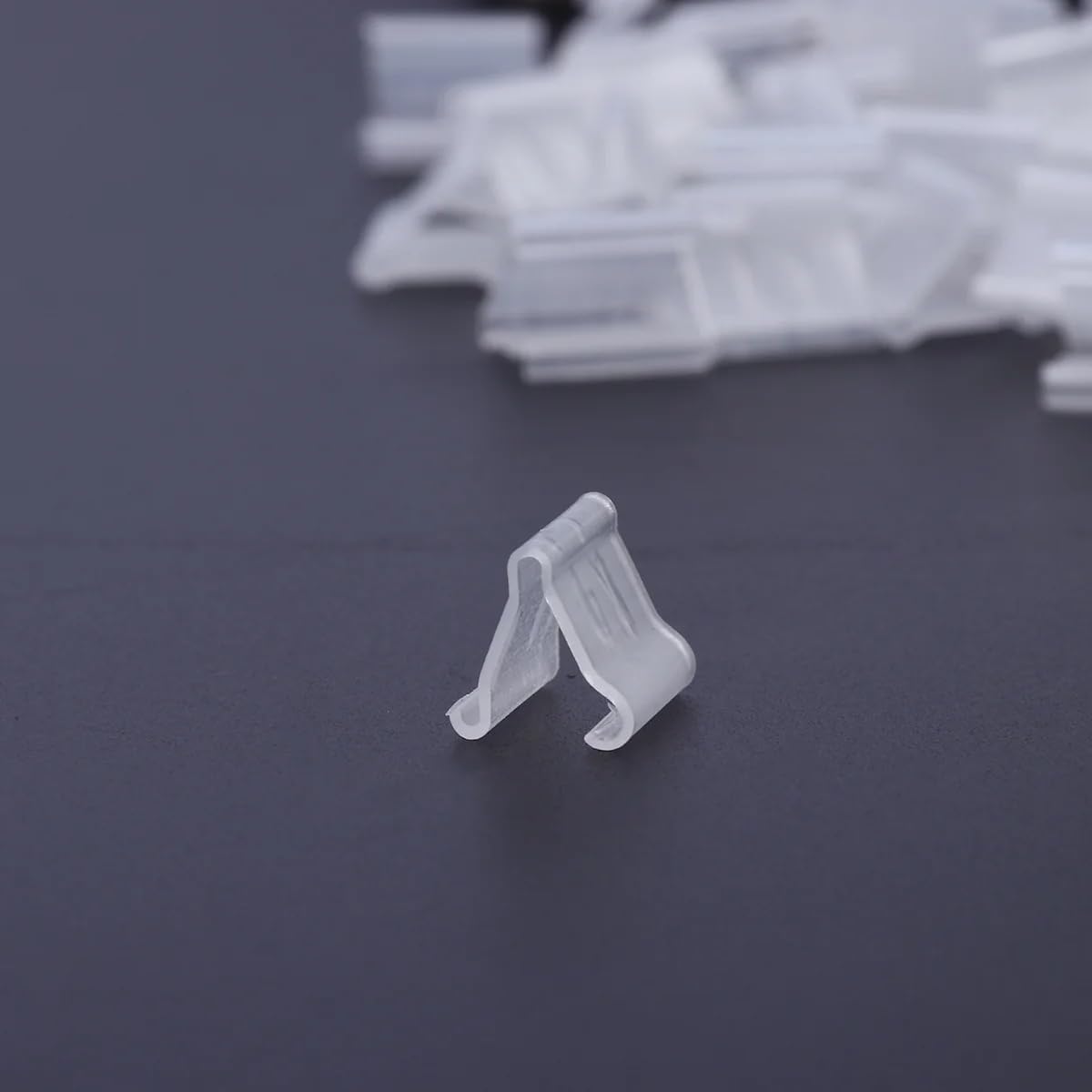 100Pcs Transparent Balloon V-shaped Clip Wedding Balloon Clip Creative Plastic V-Shaped Wedding Event Party Halloween Sealed Decorations