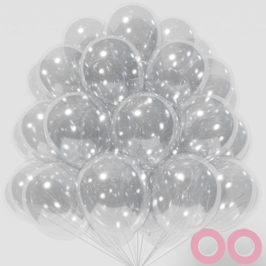 KAWKALSH Clear Balloon 12 Inch, 110pcs Latex Party Balloons Helium Bright Color for Birthday Baby Shower Wedding Party Supplies Arch Garland Decoration