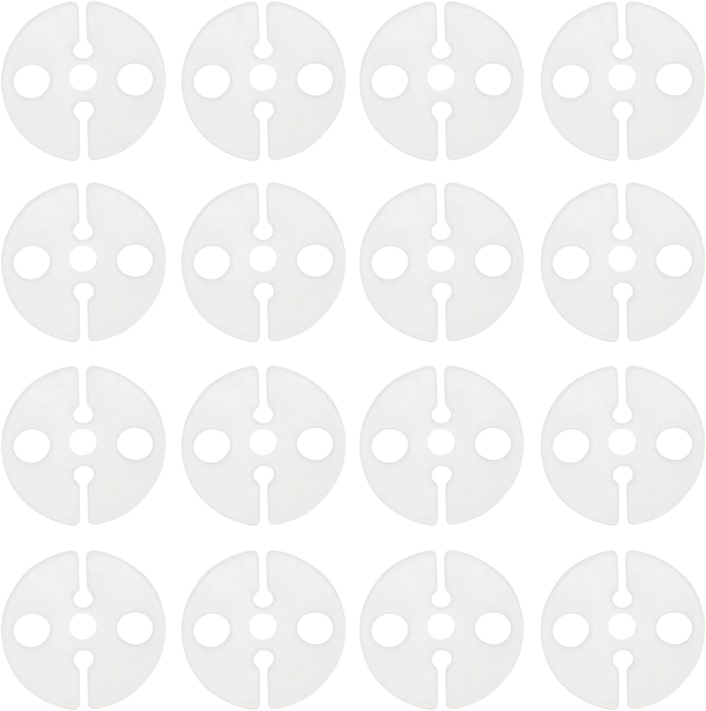 Balloon Clips DGBRSM 50pcs White Round Plastic Balloon Clips Wedding Party Christmas Birthday Accessories for Quick Knotting (23x2mm)