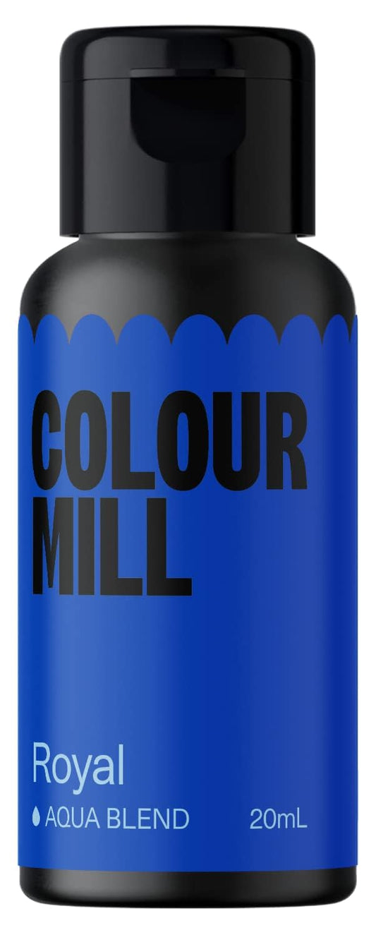 Colour Mill Aqua Blend Water-Based Food Coloring, 20 Milliliters Royal