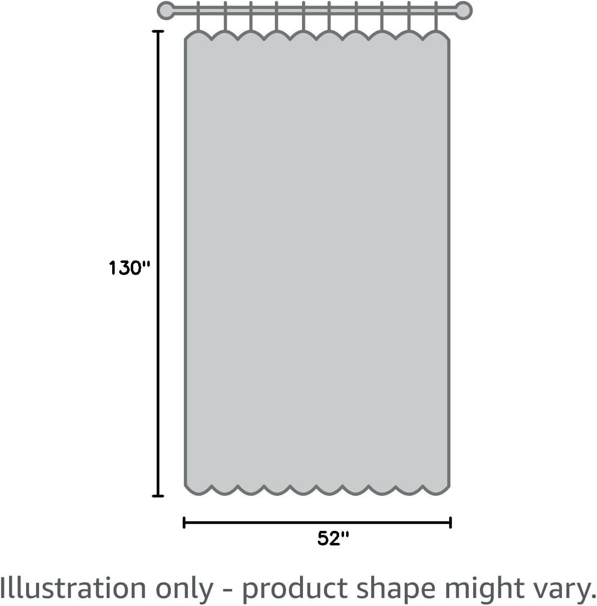 Window Ivory Sheer Curtains 130 Inches Long 2 Panels Sheer Curtain Basic Rod Pocket Panel for Bedroom Children Living Room Yard Kitchen (Ivory, 52" W x 130" L | 2 pcs)