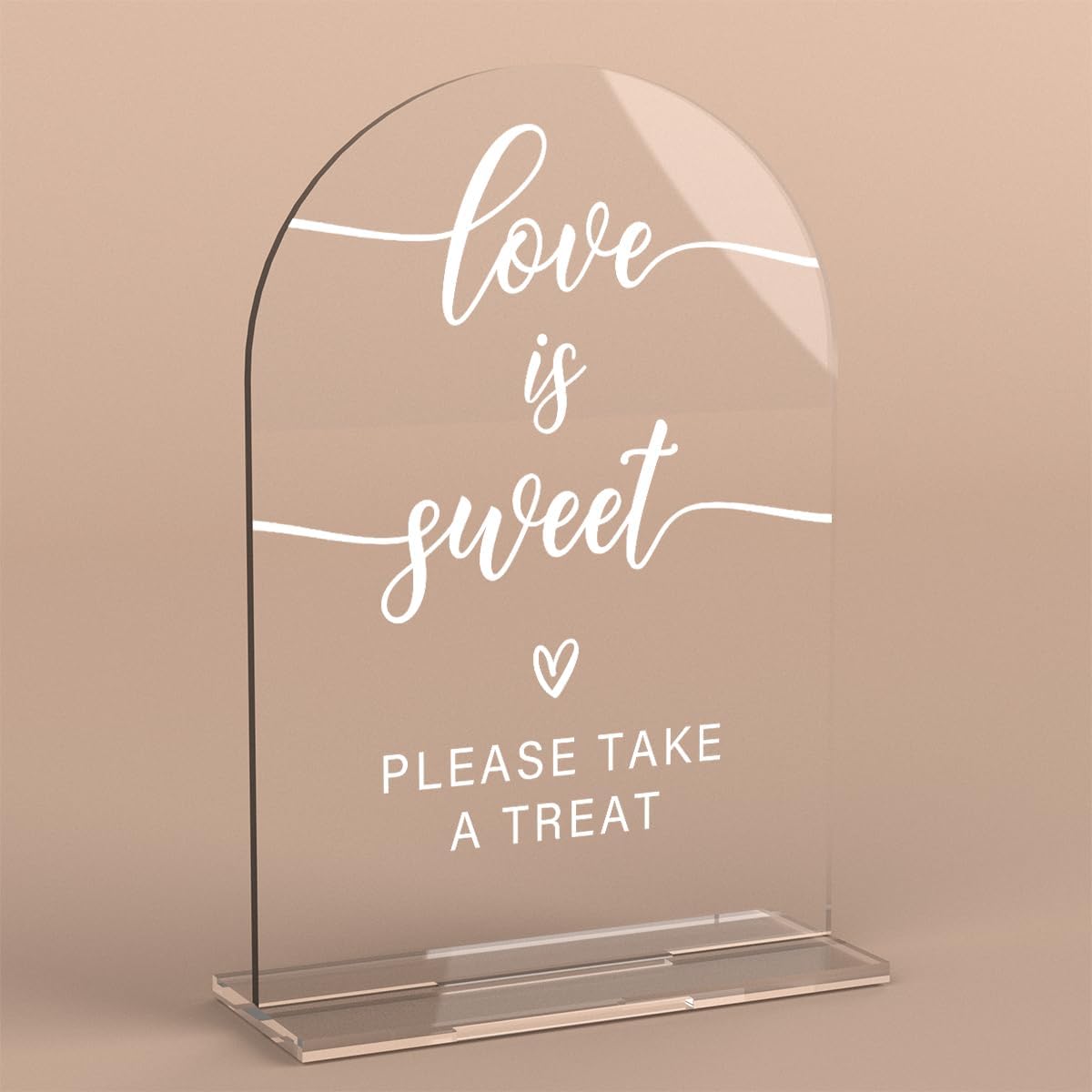 Acrylic Wedding Sign Love is Sweet Sign for Wedding Wedding Signs for Ceremony Modern Calligraphy Arch Acrylic Table Top Sign for Wedding Reception and Event Party Table