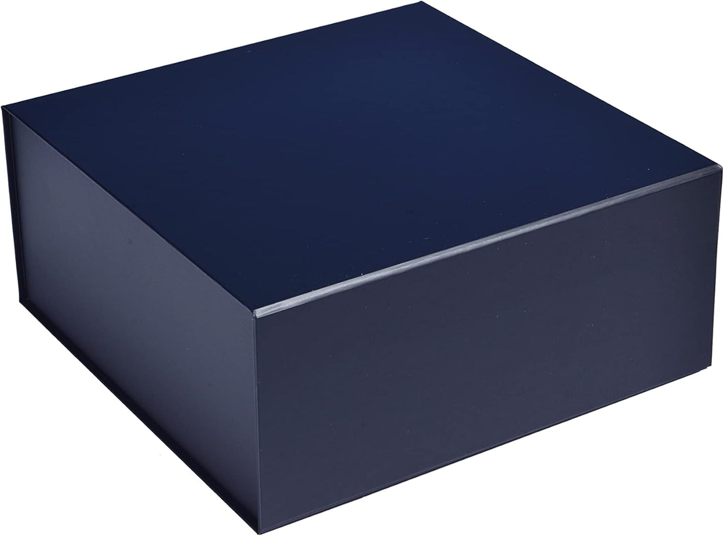CECOBOX - Gift Boxes with Lids for Presents 6"x6"x2.75" - Matte, Collapsible Magnetic Closure Gift Box - Groomsmen & Bridesmaid Proposal Boxes, Wedding, PR, Birthdays, Holidays (Navy)