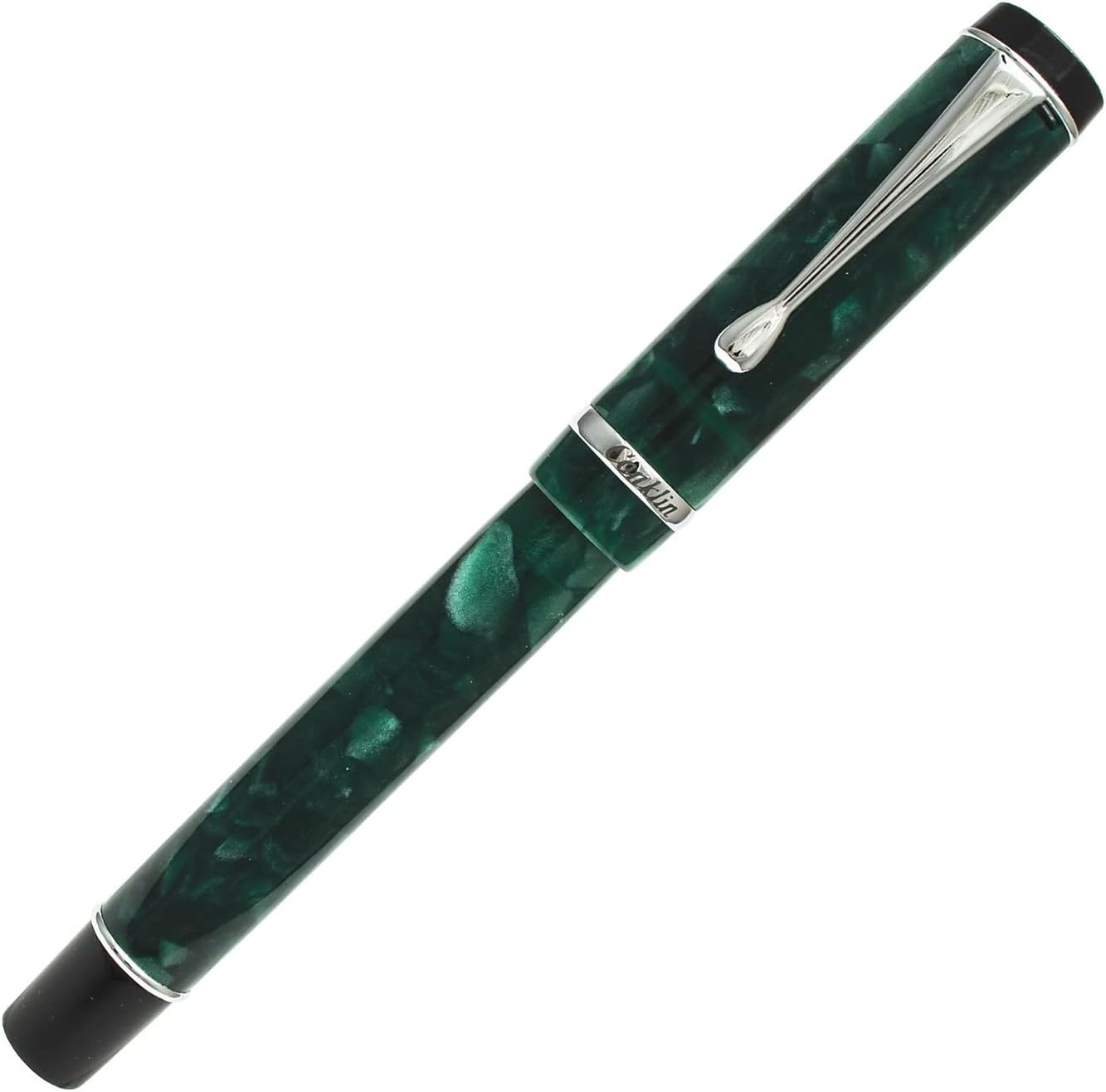 Conklin Duragraph Fountain Pen Forest Green - Fine Nib, Luxury Writing Instrument, Premium Resin Finish