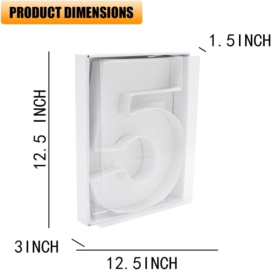 12" Fillable Cardboard Number Charcuterie Gift Cupcake Box With Cover Sweets Packaging (5)