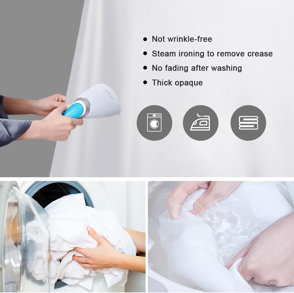 10x12ft White Backdrop for Photography, Polyester White Screen with 4 Clamps for Multiple Occasions