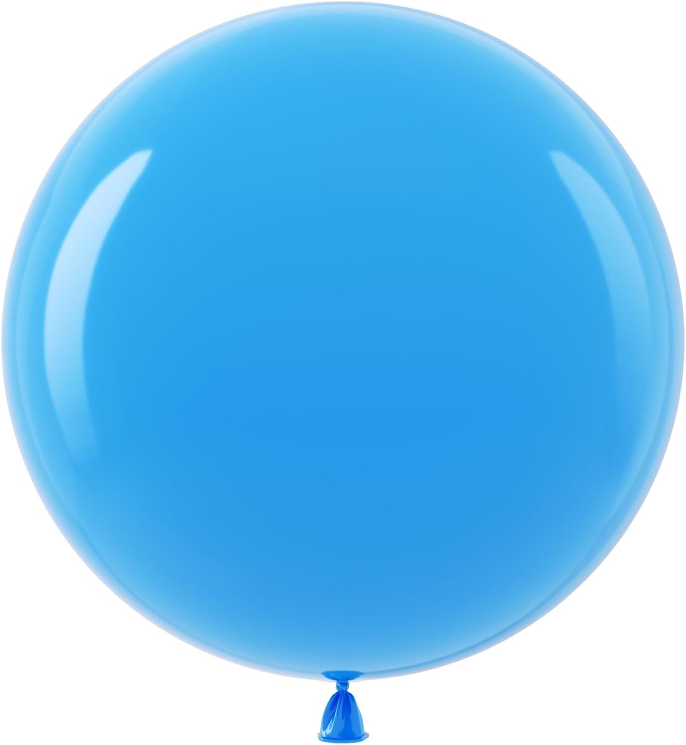 Bezente Blue Giant Balloons 36 Inch - 8 Pack Jumbo Blue Balloons Large Round Light Blue Latex Balloons for Birthday Wedding Bridal Shower Gender Reveal Party Decorations