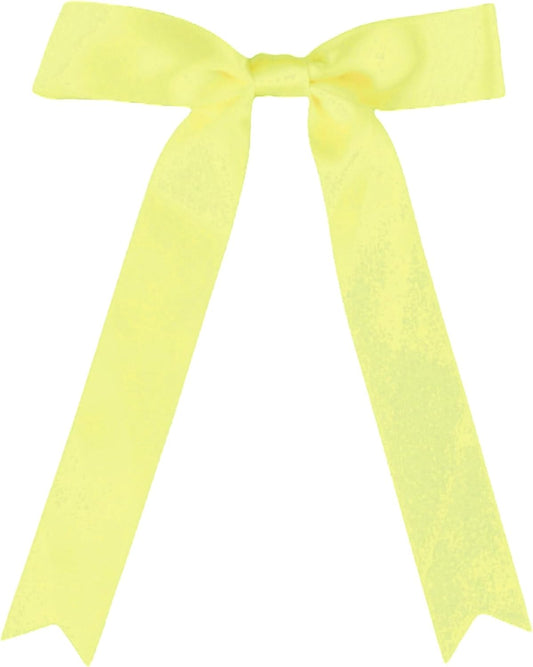 30 Pcs Yellow Satin Bows 6 X 10 Inch Premade Bows with Twist Tie for Wedding Florist Decor, Cake Pops,Christmas Tree & Gift Wrapping(Yellow)