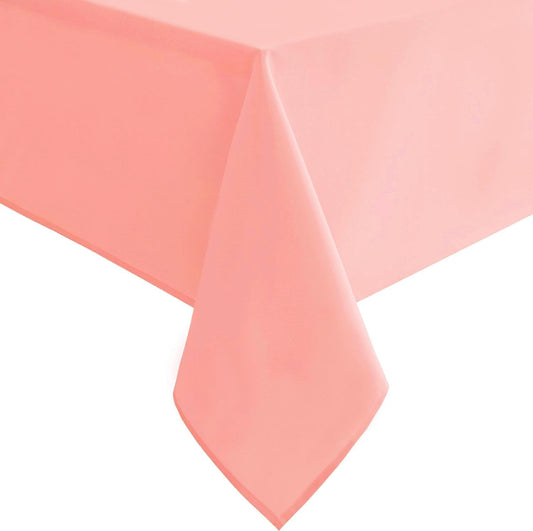Hiasan Rose Pink Rectangle Tablecloth - Waterproof and Spillproof Washable Fabric Table Cloth for Dining Room Kitchen Party and Outdoor, 60 x 84 Inch