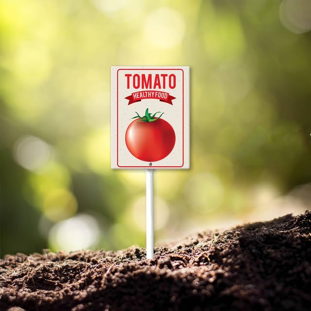 Eveokoki Aluminum Seed & Plant Labels - Plant Markes for Seedlings-Plant Tags for Pots - Garden Signs for Vegetable - Durable Markers for Plants Outdoor Waterproof - Garden Decor for Farmhouse