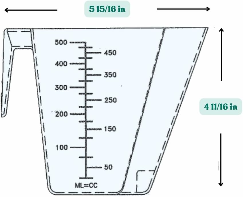 2 Cup (1 Pint | 16 Oz. | 500 mL) Scoop for Measuring Coffee, Pet Food, Grains, Protein, Spices and Other Dry Goods (Pack of 1)