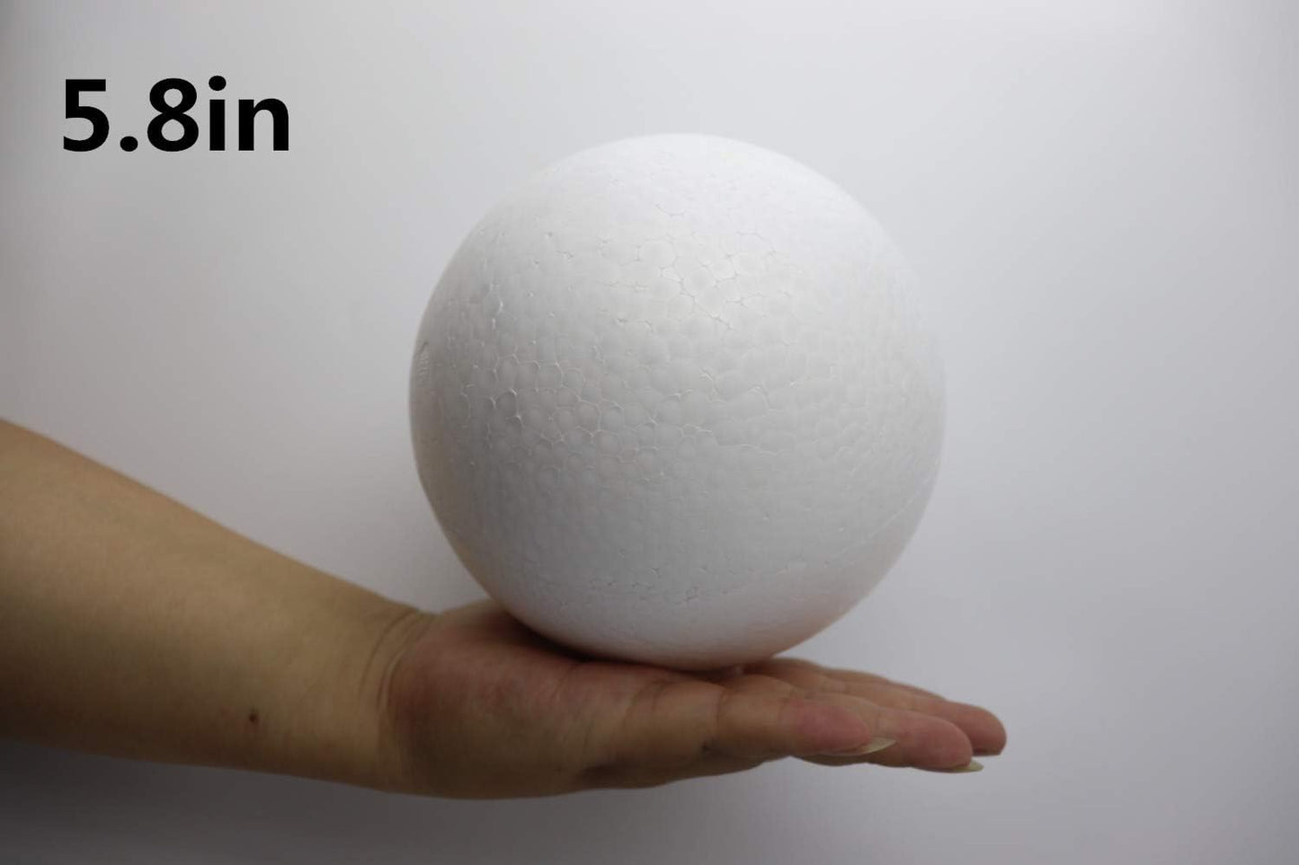 FFchuanhe 39 Pack Craft Foam Balls, 5 Sizes Including 2-7.8 in, Polystyrene Smooth Round Balls for Arts and Crafts, Wedding, DIY Craft for Home, Supplies School Craft Project and Holiday Party