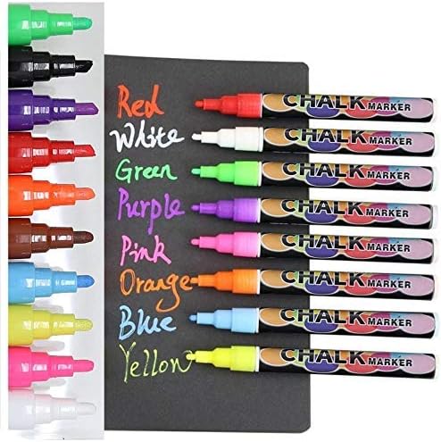 Tabletop Chalkboard Sign with Easel (11x13) + 8 Brilliant Liquid Chalk Markers | Rustic Brown, Melamine, Hand Crafted Sweetheart Frame - Multipurpose Small Chalkboard Sign