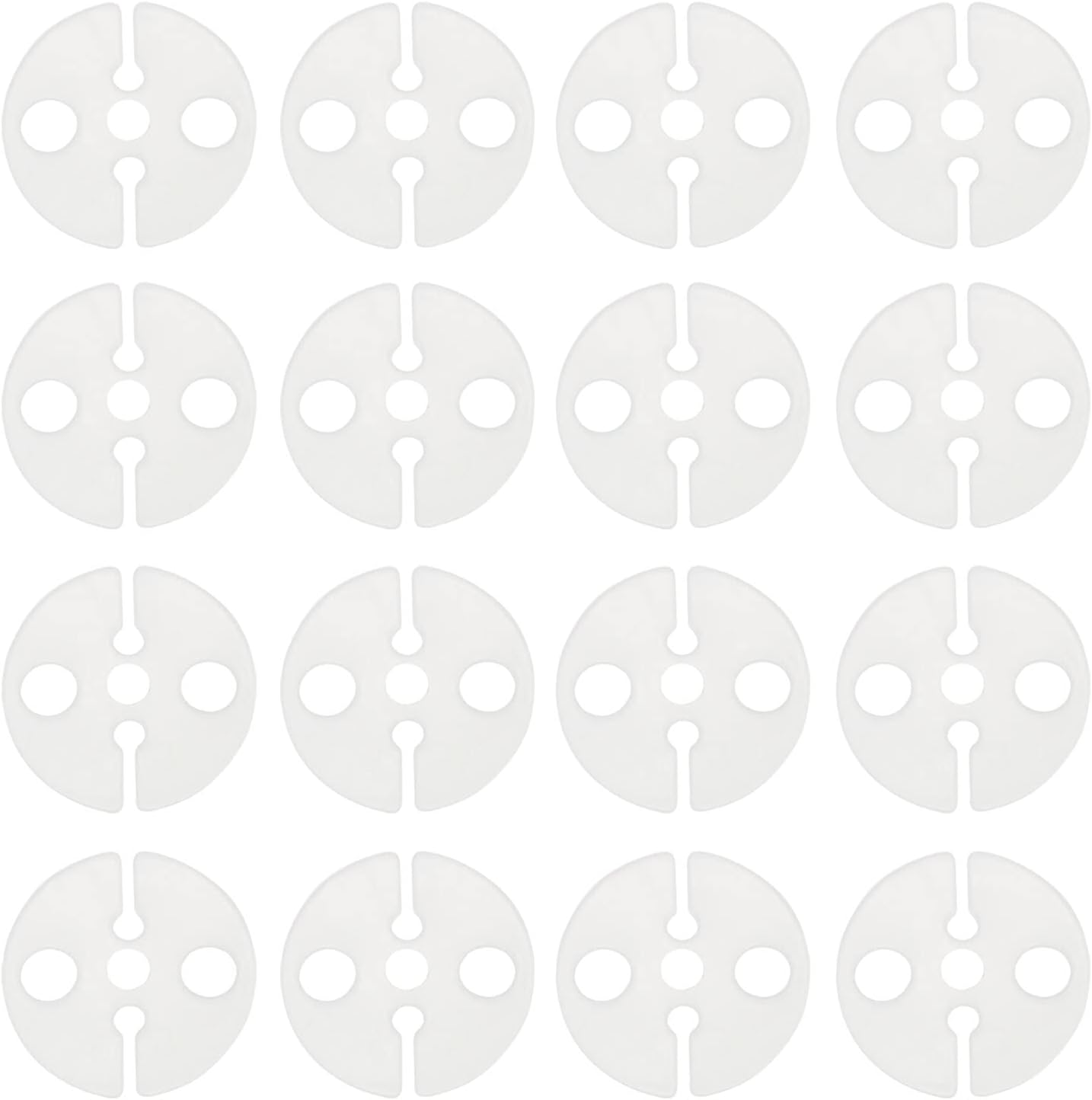 Balloon Clips DGBRSM 100pcs White Round Plastic Balloon Clips Wedding Party Christmas Birthday Accessories for Quick Knotting (23x2mm)