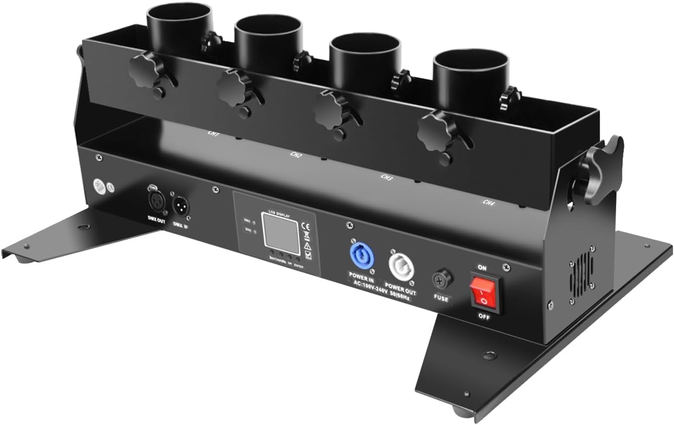 Professional Confetti Launcher Cannon Machine, Confetti Blower Machine Confetti Cannon DMX/Remote Control for Weddding Disco Show Club Stage Party