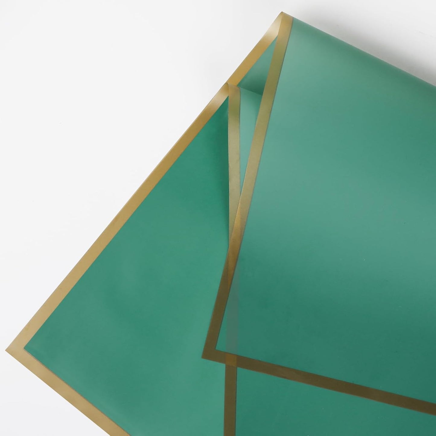 NESCCI 20 Sheet Flower Wrapping Paper - Waterproof Floral Bouquet Wrapping Paper, Florist Supplies Packaging Paper for Wedding Birthday Gift DIY (Dark green)