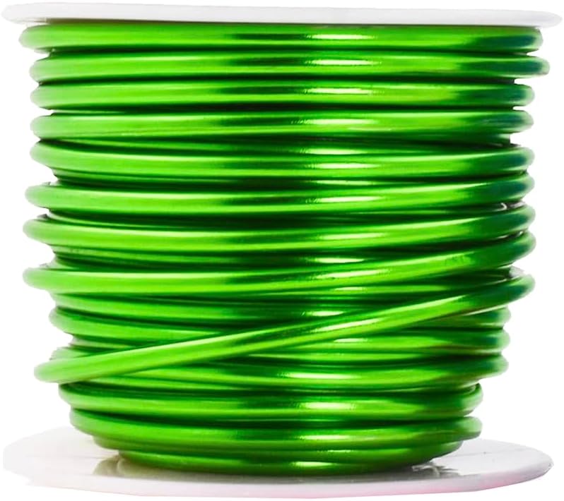 Mandala Crafts 8 Gauge Anodized Aluminum Craft Wire for Jewelry Making - 128 FT Colored Flexible Rainbow Wire - Bendable for Bonsai Armature Crafting Sculpting