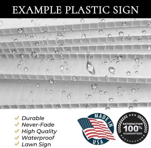 Wedding Welcome Sign, Welcome To Our Wedding Sign,12" x 18" (Small), 27" (Medium), 36" (Large), Plastic, Modern, Pole Mount, Weather