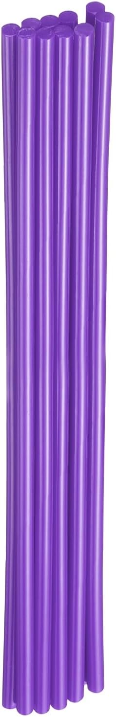 HARFINGTON 10pcs Hot Glue Sticks 0.28" Dia x 11.81" Long EVA Mini Hot Melt Adhesive Glue Stick for Hot Melt Gun Wood Plastic Glass Flowers Fabrics Foam, Purple