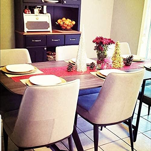 Eternal Beauty Hot Pink Table Runner for Wedding, 5PCS-12x108 Sequin Table Runner Decorations for Birthday Parties, Banquets, Graduations,Christmas