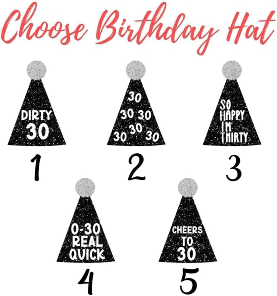 Personalized 50 Pcs Drink Stirrers With Photo Face, Custom Birthday Stir Sticks, 30th - 50th Birthday Party Decorations, 70th 80th 90th Birthday Decor, Pet Birthday Hat Cocktail Sticks DS4