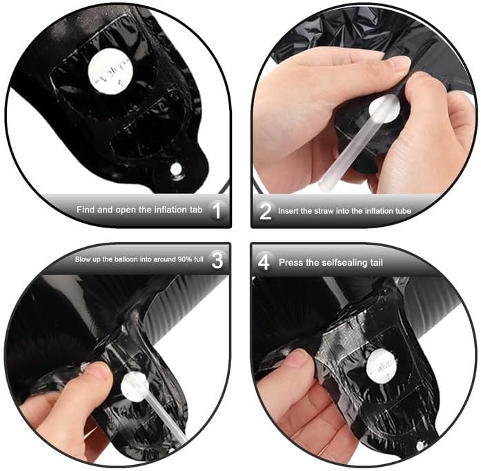 Black Foil Number 18 Balloon 40 Inch, Helium Mylar 18 Numbers Birthday Balloons, 18 81 Black Women Men Anniversary Graduations Party Supplies