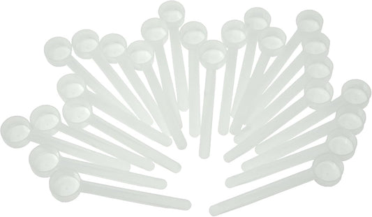 9 mL (9 CC) Long Handle Scoop for Measuring Coffee, Pet Food, Grains, Protein, Spices and Other Dry Goods (Pack of 25)