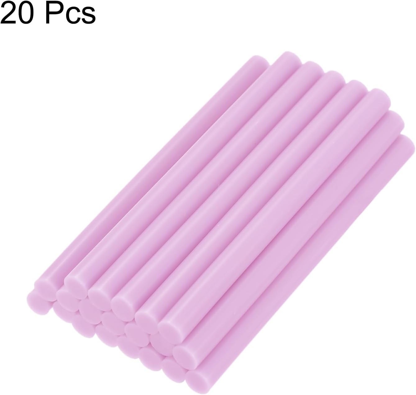 uxcell 20pcs Hot Glue Sticks for Glue Gun 7mm/0.27-inch x 8-inch Mini Hot Melt Adhesive Glue Stick Light Pink